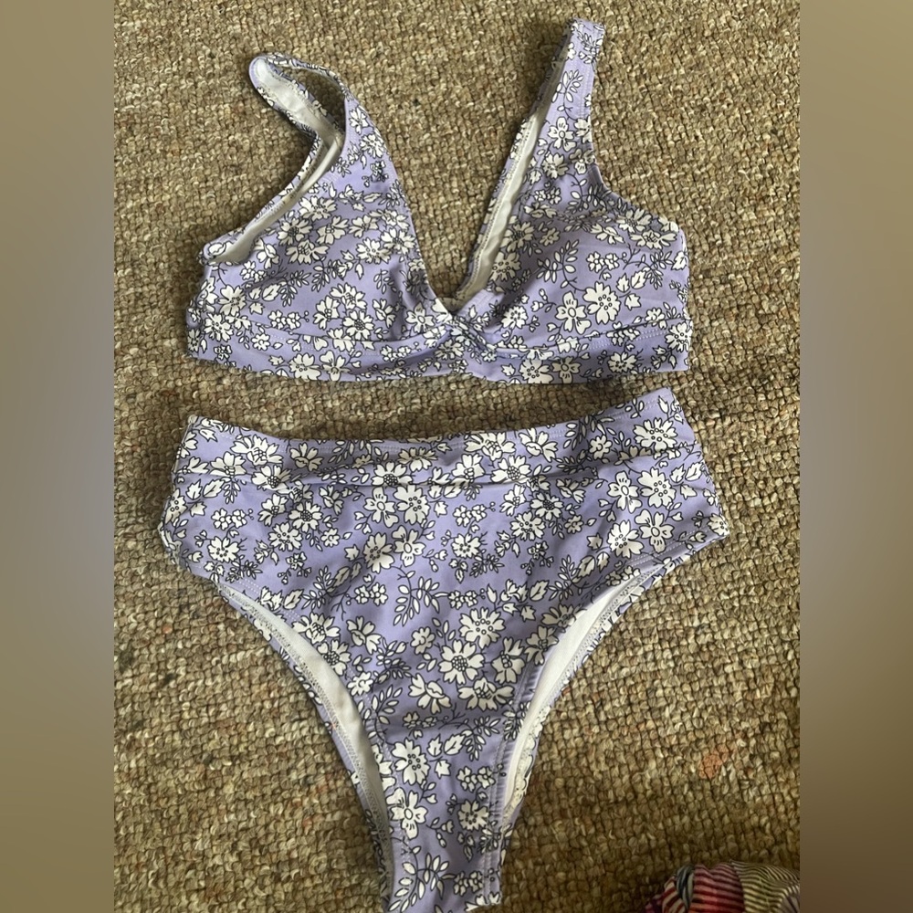 Purple bikini- bathing suit size small